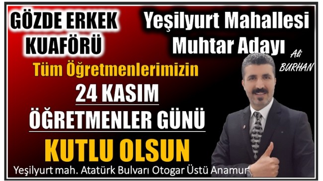 Gözde Erkek Kuaföründen Öğretmenler Günü Mesajı