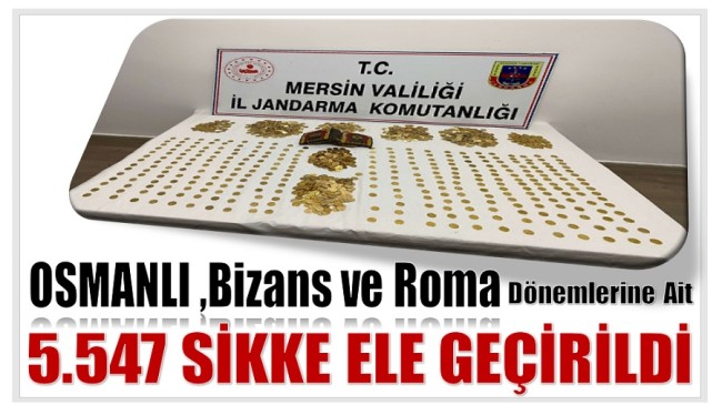 5.547 Adet Sikke ve 1 Adet Deri El Yazması Kitap Ele Geçirildi; 3 Kişi Gözaltına Alındı