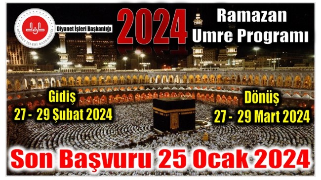 2024 Yılı Ramazan Ayı Umre Kayıtları Başladı