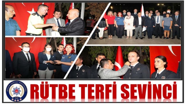 Mersin Emniyetinde ” RÜTBE TERFİ SEVİNCİ “