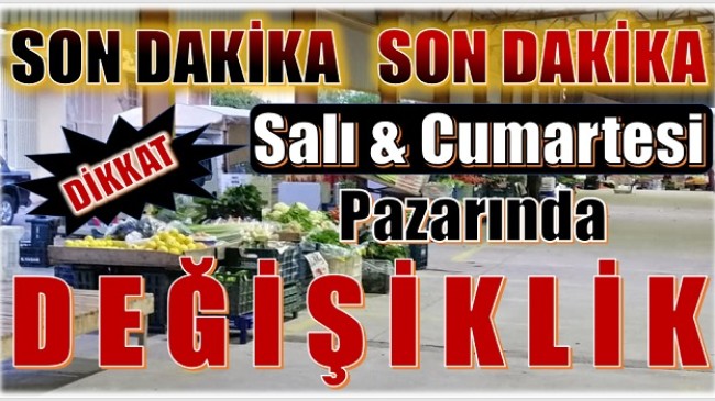 ANAMUR’DA SALI VE ÇARŞAMBA GÜNÜ PAZAR KURULACAK