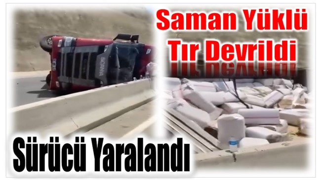 Anamur’da TIR Devrildi , Ulaşım Aksadı