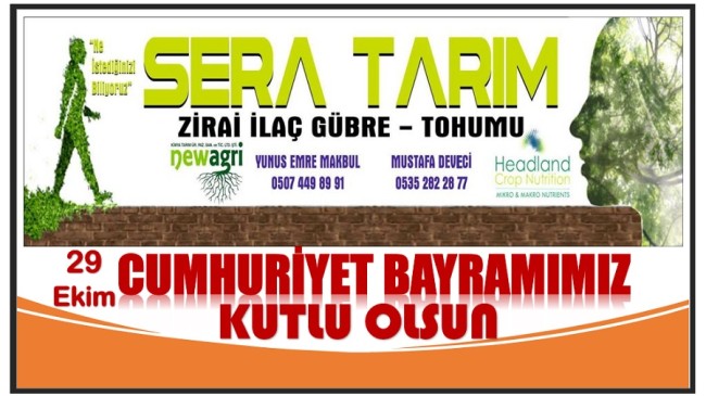 Anamur SERA TARIM’dan CUMHURİYET BAYRAMI Mesajı