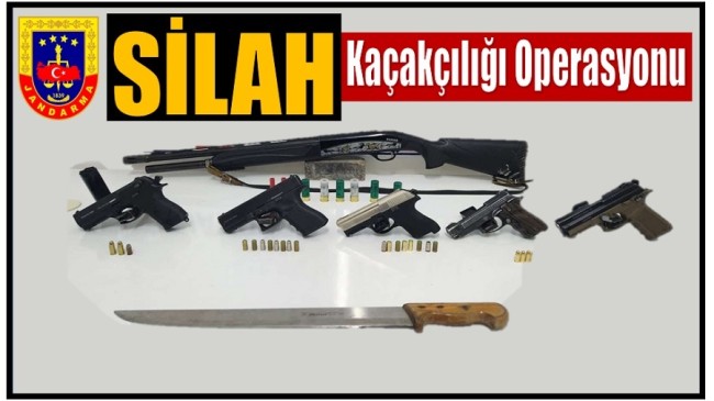 Jandarmadan Silah Kaçakçılığı Operasyonu