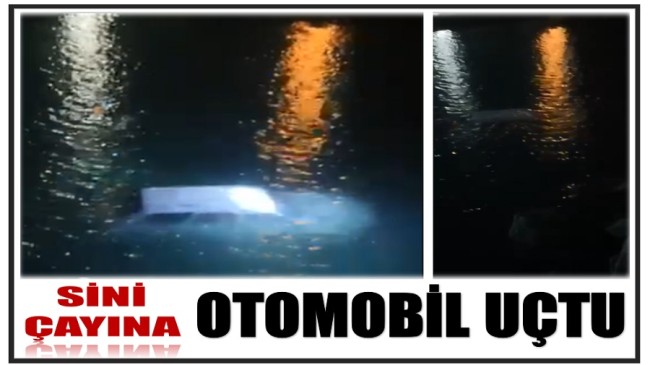 Sini Çayı’na Uçan Otomobil Sürücüsü Kendi Çabasıyla Kurtuldu