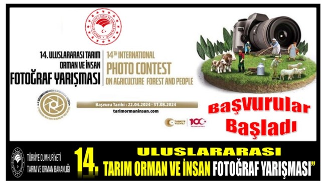 14. Uluslararası Tarım, Orman ve İnsan Fotoğraf Yarışmasına Başvurular Başladı