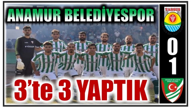 Anamur Belediyespor 3’te 3 Yaptı