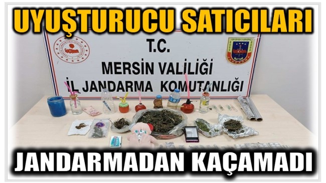 Uyuşturucu Satıcıları Jandarmadan Kaçamadı