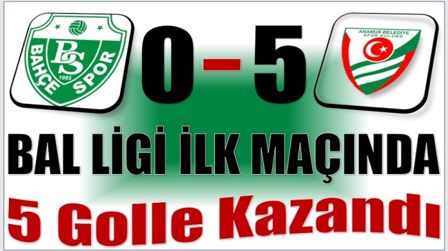 Anamur Belediyespor 5 – 0 Kazandı