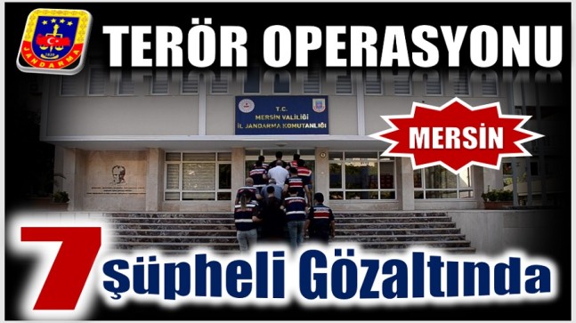 Jandarmadan Terör Operasyonu ; 7 Şüpheli  Gözaltına Alındı